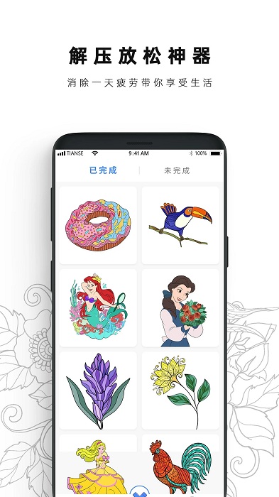 数字涂色书本