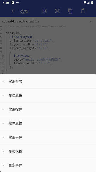 Lua脚本编辑器