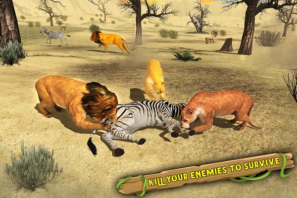 Angry Lion Family Simulator